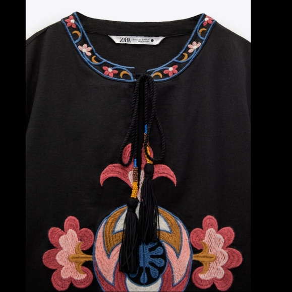 NWT Zara embroidered dress 👗 💕 - Picture 8 of 13